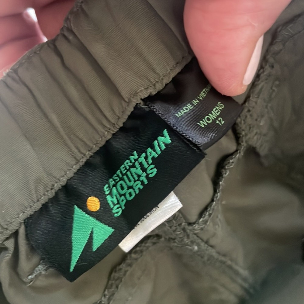 Convertible hiking pants. Legs zip off for to make shorts.